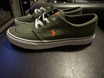 NEW POLO RALPH LAUREN MEN'S FAXON X LOW-TOP CANVAS SNEAKER