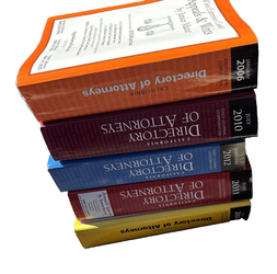California Directory of Attorneys Lot 5 Books 2004 2006 2011 2012 RARE