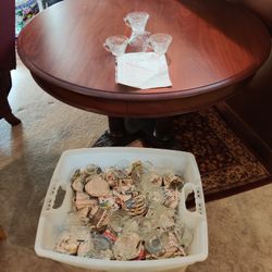 HUGE TUB OF VINTAGE PRESCUT GLASS STAR OF DAVID COLLECTION 