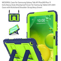 WESOROL Case for Samsung Galaxy Tab A11 Plus/A9 Plus 11 Inch,Heavy Duty Shockproof Cover for Samsung Tablet A11+/A9+ Case with Kickstand Shoulder Stra