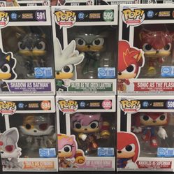 Sonic The Hedgehog DC Comics Collab Pop Bundle