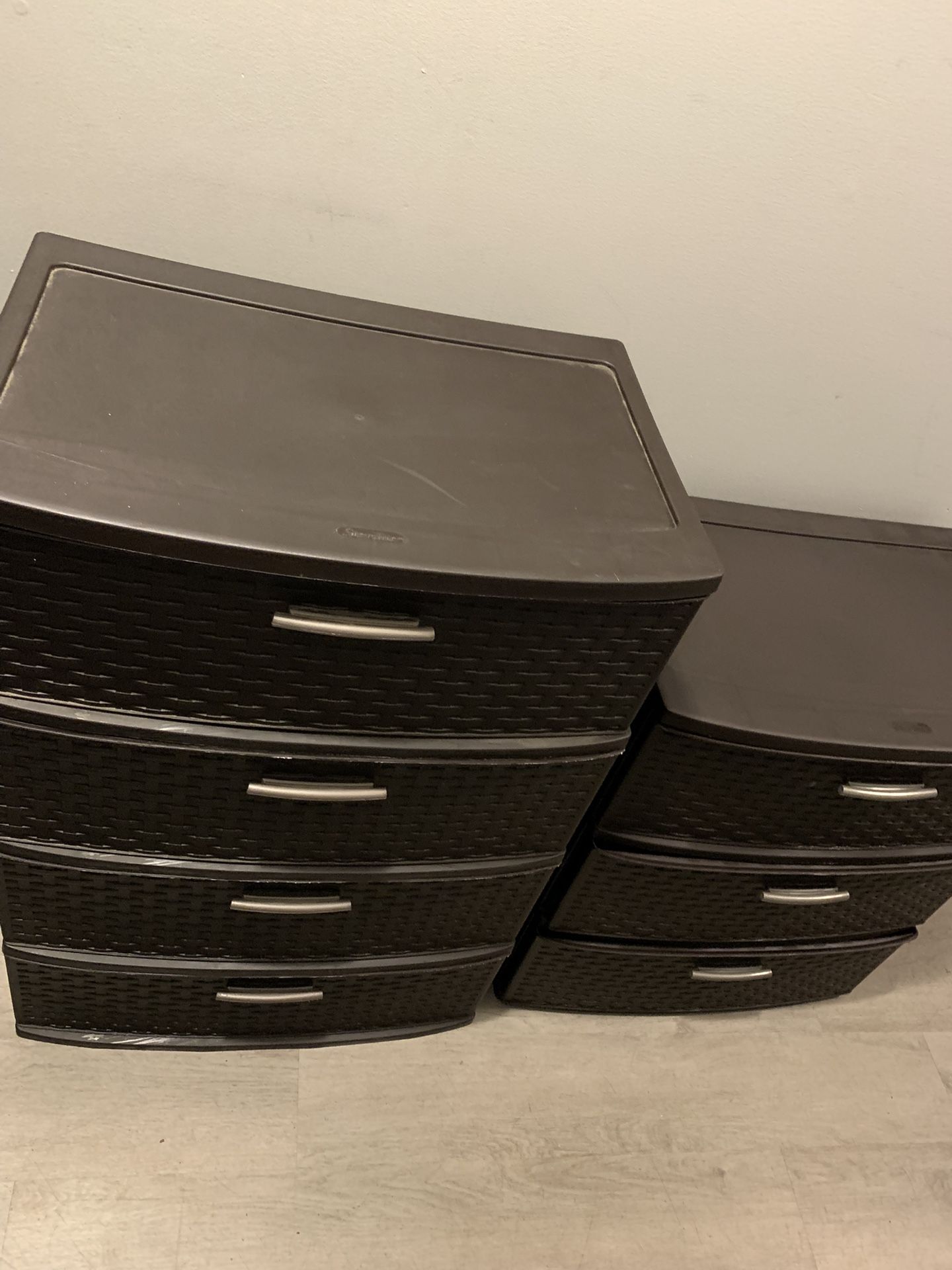 Two Brown Storage Drawer $35 For Both