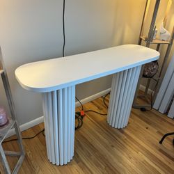 Modern White Tahari Side Table 