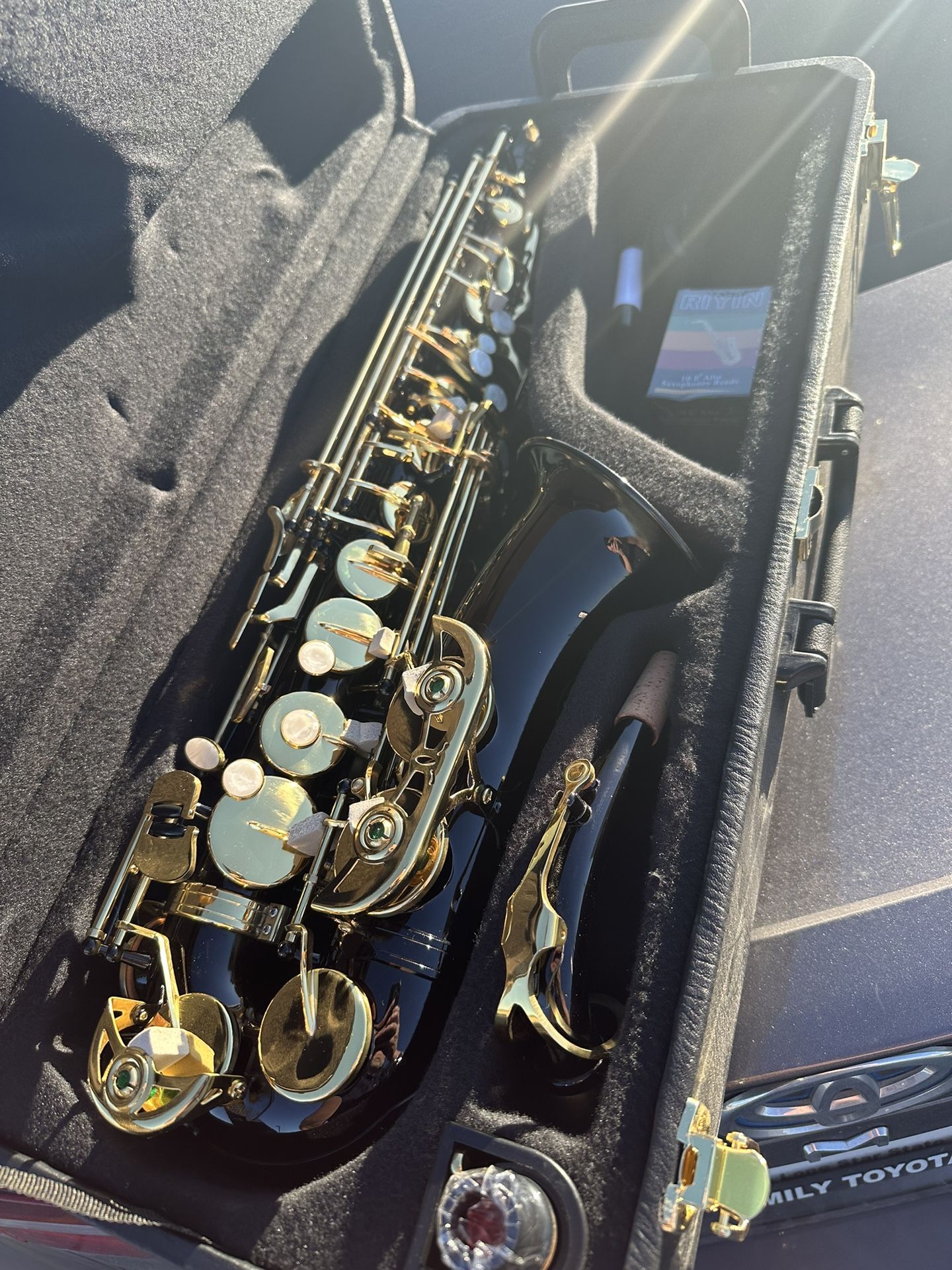 Nice Black Alto Saxophone with New Box of Reeds $350 Firm