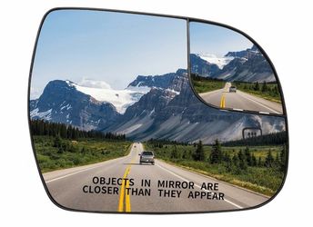 Passenger Side Mirror Replacement for Toyota Sienna 2014 2015 2016 2017 2018 2019 2020 Mirrors Glass - Convex Mirror Glass, Right Side Rear View Mirro