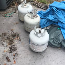 3 Propane Tanks