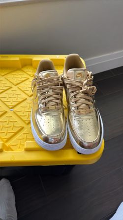 Gold Nike Air Force 1