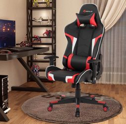 Gaming chair w/massage pillow