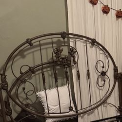 Iron Cherub Headboard & Footboard 