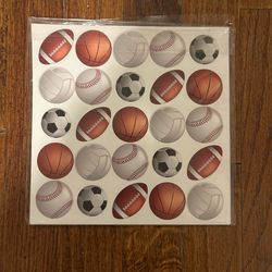 Assorted Balls Stickers🏀🏈🏐⚽️