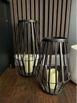 2 Metal Decorative Lanterns