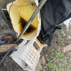 2 Commercial mop Buckets and wringers