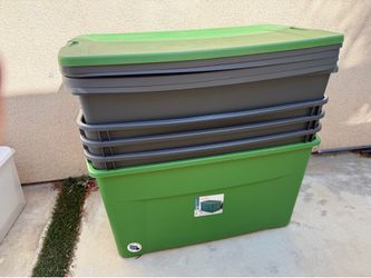 Storage Totes with lids - variety of sizes
