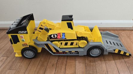 Excavator And Carrier Truck