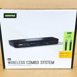 Shure Professional Wireless Microphone Combo 2 Mics 300ft Range BLX288/PG58 🚨 Payment Options Available 🚨 No Credit Needed 🚨