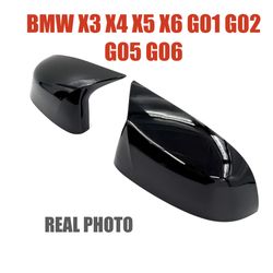 BMW X3 G01 X4 G02 X5 G05 X6 G06 2019+ MIRROR COVER REPLACEMENT GLOSSY BLACK 
