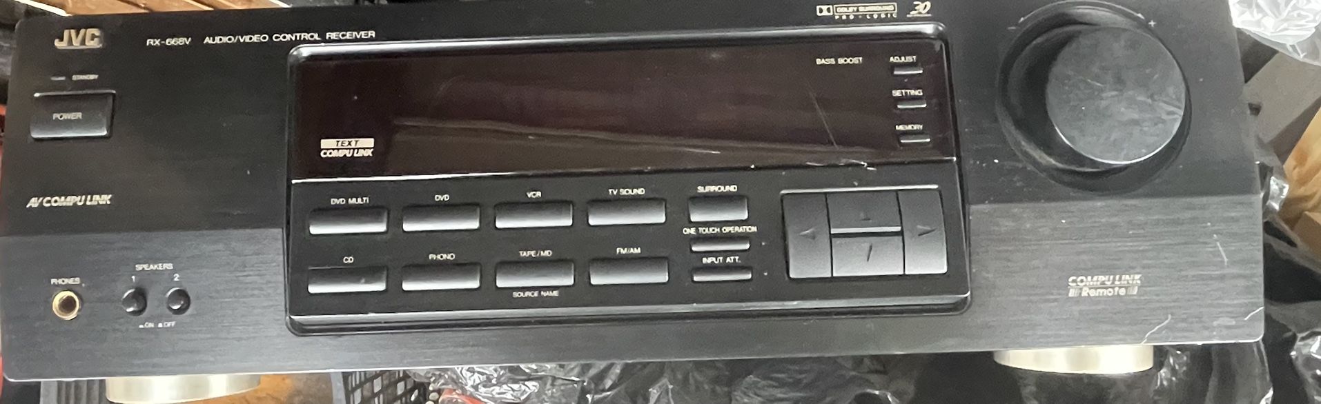 JVC RX-660V Audio Video Control Receiver 