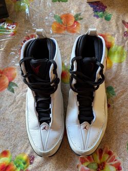Air Jordan High-Top Sneakers White Black Red