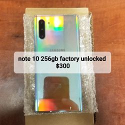 Note 10 256gb Factory unlocked 