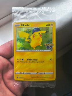 Holo Pikachu Pokemon go promo card sealed