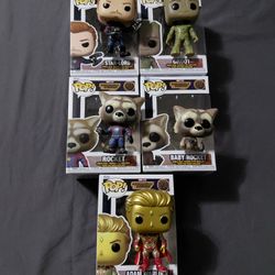 Guardians of the Galaxy Funko Pop Bundle (5) – Rocket, Groot, Star-Lord