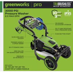 Green Works Pro Pressure Washer 
