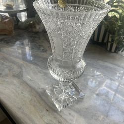 Bohemian Hand Made Crystal Vase