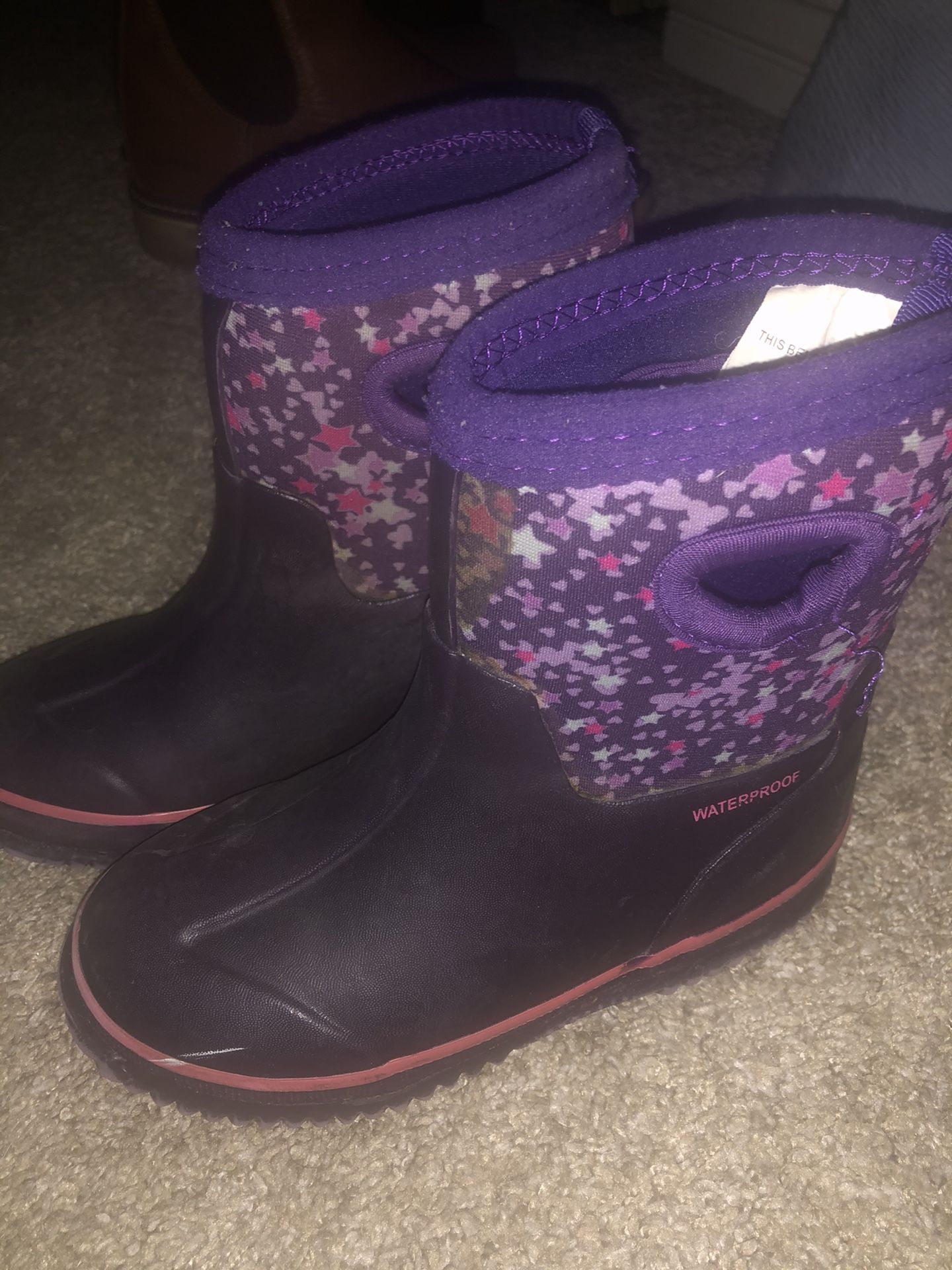 Little Girl Rain Boots Size 9/10