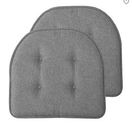 Sweet Home Collection™ Solid Color U Shaped Memory Foam 17" x 16" Chair Cushions