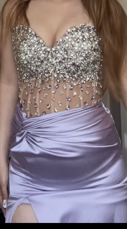 Rhinestone Lilac Dress 
