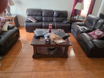 Leather Living Room Set