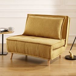 Convertible Sofa Bed/Chair-Yellow $600 MSRP