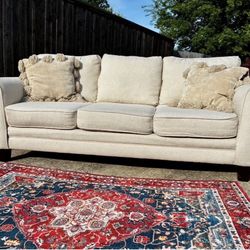 Cordelia Sofa By Raymour and Flanigan Including Throw Pillows and Delivery 