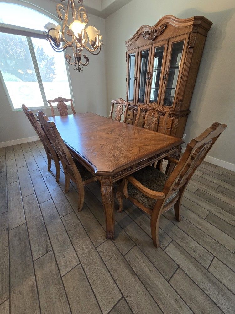 Dining Table And China Cabinet