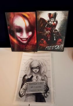 DC Comics Harley Quinn Local Authentic Art Print Bundle!