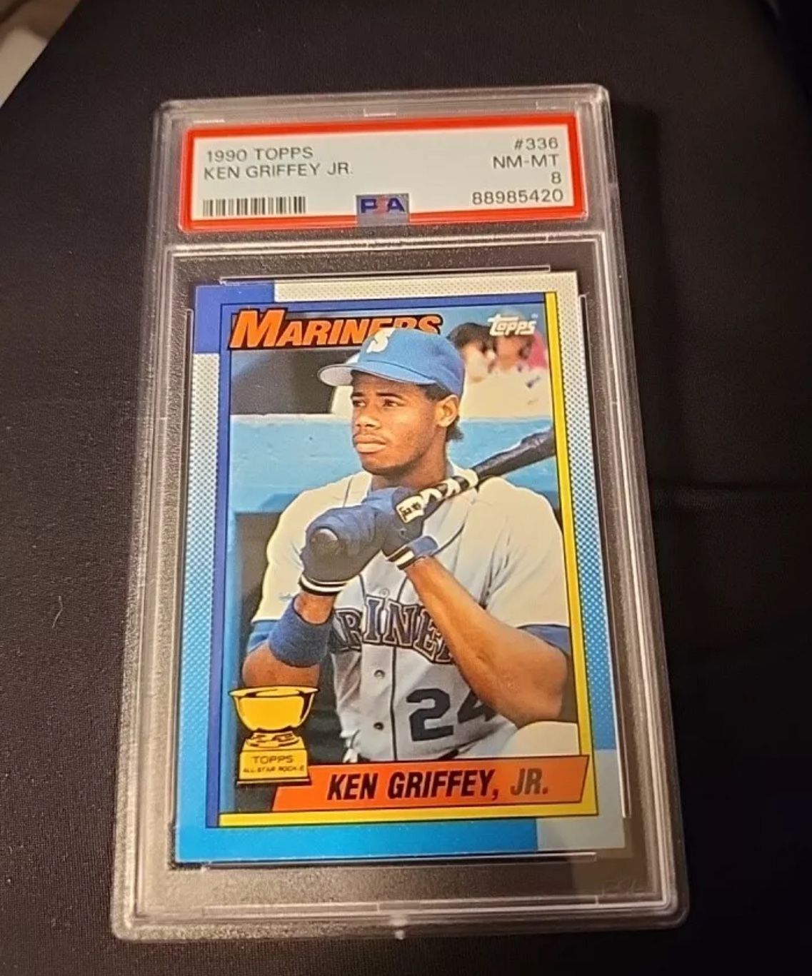 Ken Griffey Error Baseball Card