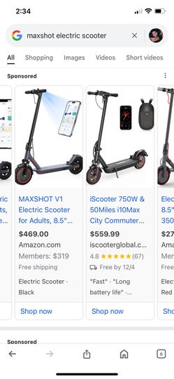 Maxshot Electric Scooter 