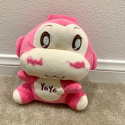 Pink monkey YO-YO toy stuffed animal