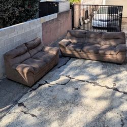 FREE  Sofa and Loveseat - curbside