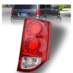 Tail Light Compatible With 2011-2020 Dodge Grand Caravan Right Passenger Side LED Taillight Rear Lamp Brake Signal Assembly with Bulb # AF CH28