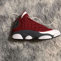 Jordan 13s Flint Red GREY.