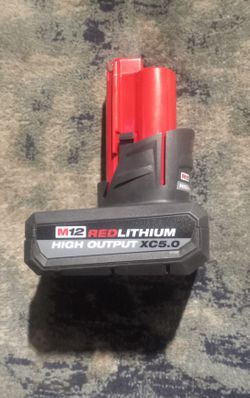Milwaukee M12 High output Batterie 5.0 NEW $60 FIRM