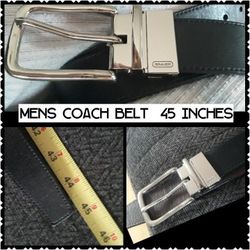 Mens Coach 45 Inch Black Belt $10