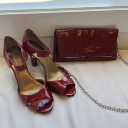 Circa Joan & David Red Heels + Purse