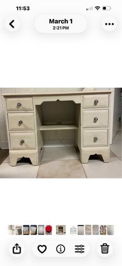 Vintage all wood desk