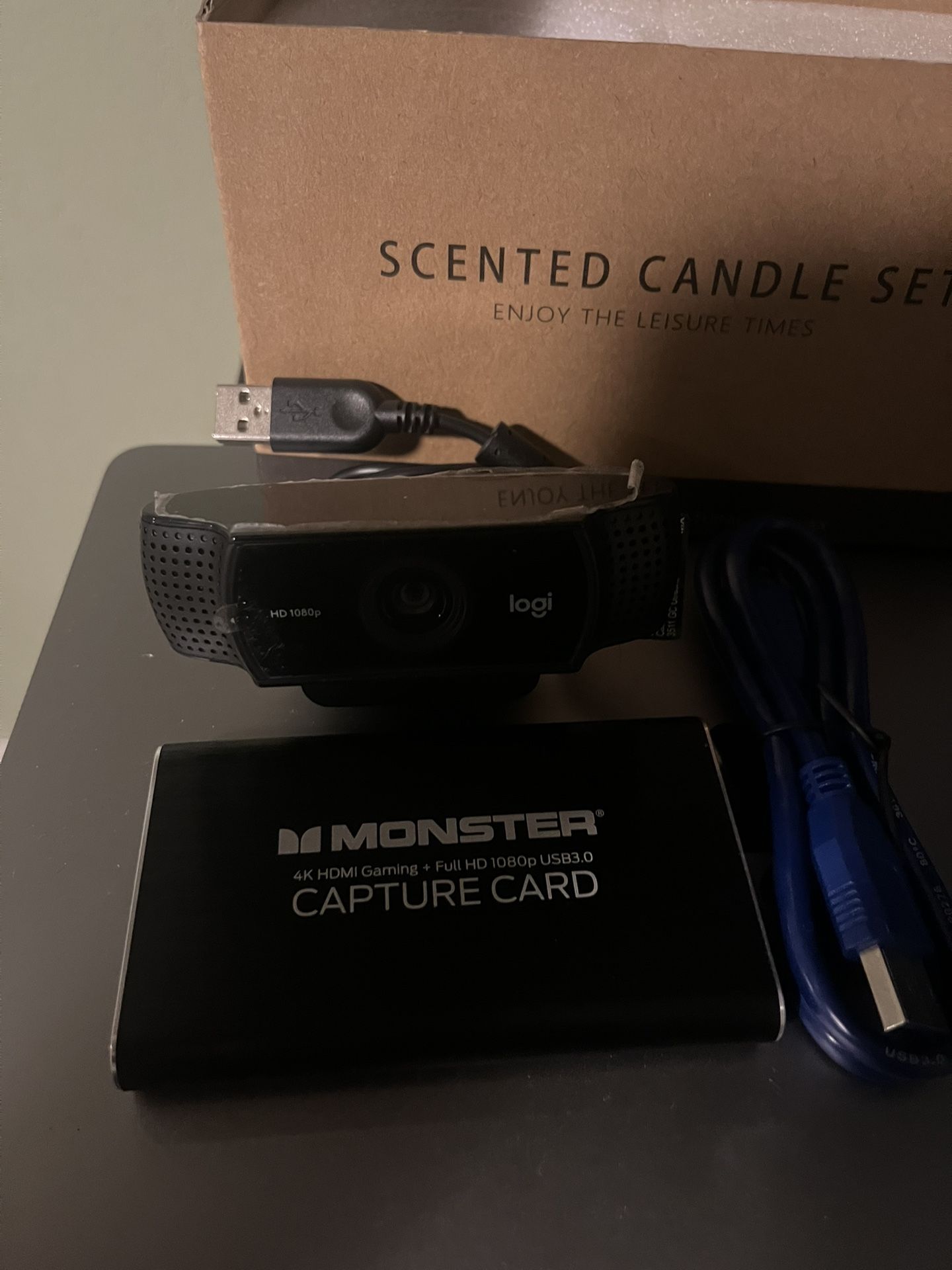 Webcam + Capture Card