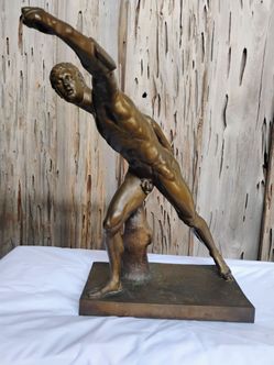 Antique French Bronze Statue Sculpture