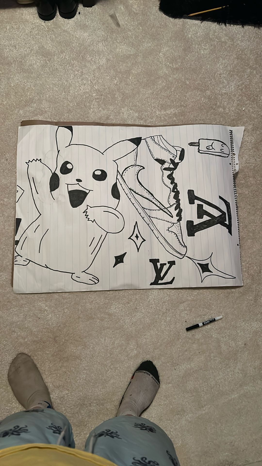 Custom Drawing (story In Description) Nike