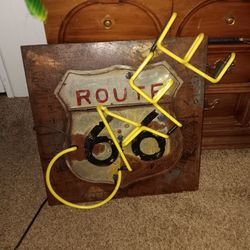 Metal 3D Route 66 Cafe Neon Sign 28"
