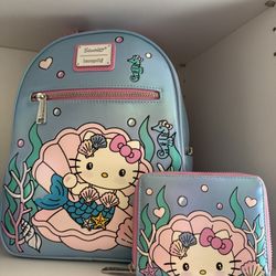 Hello kitty backpack $80 wallet $40